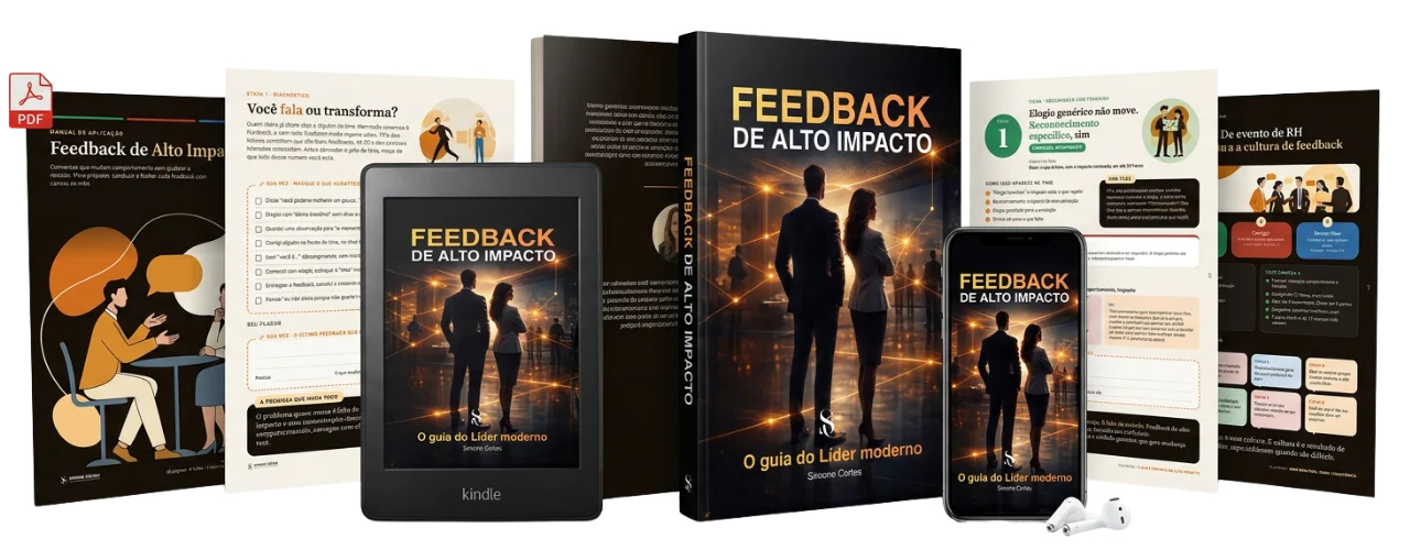 Bundle Feedback de Alto Impacto: livro, Kindle, celular, manual de aplicação e fichas em PDF
